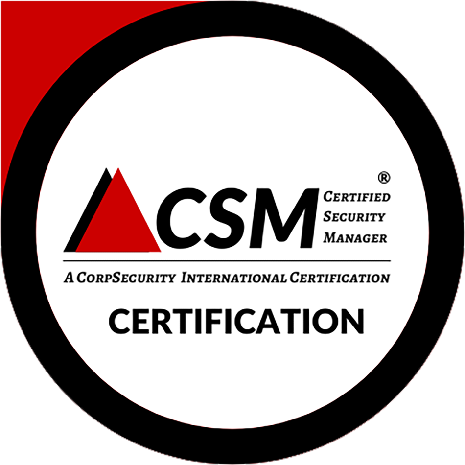 Certified Security Manager (CSM) certifies expertise in safeguarding organizational assets through adaptive security governance, covering cyber, data, physical security, and continuity planning.