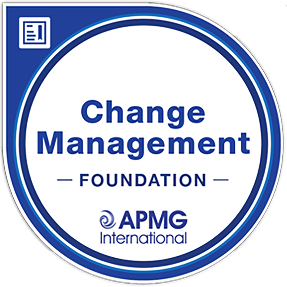 The Change Management Foundation (APMG-CMF) certification establishes foundational knowledge of organizational change. It covers change models, human response, communication, resistance, and stakeholder engagement to support successful participation in transformation initiatives.
