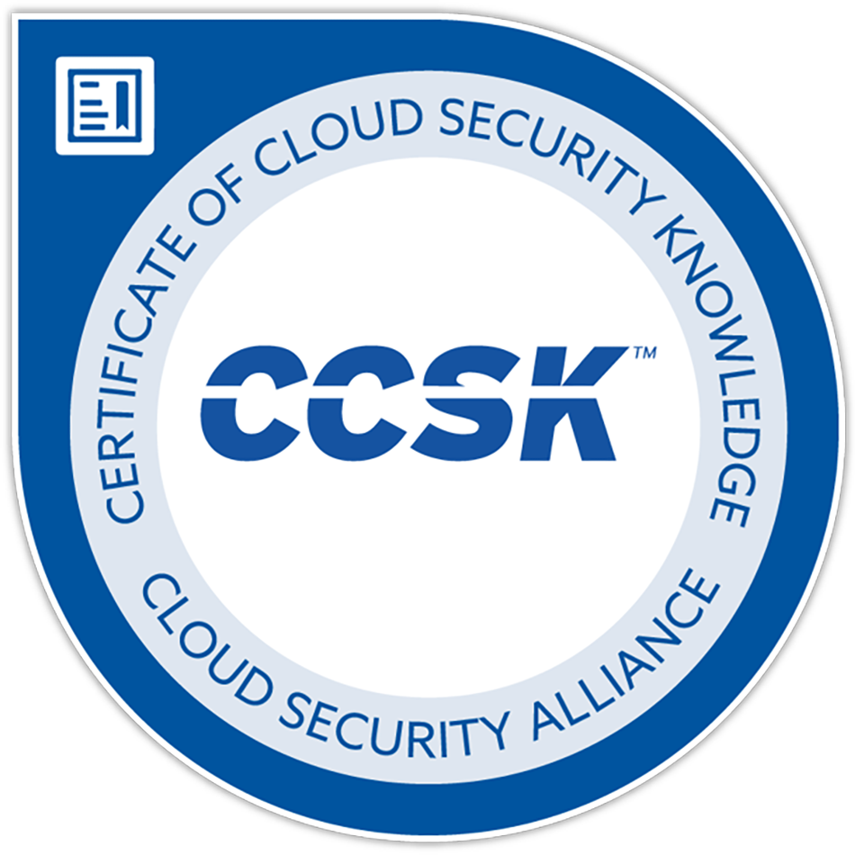 Cloud Security & Infrastructure (CCSK-CSA) certifies the ability to secure and manage cloud environments, covering IAM, encryption, compliance, and threat monitoring for resilient cloud operations.