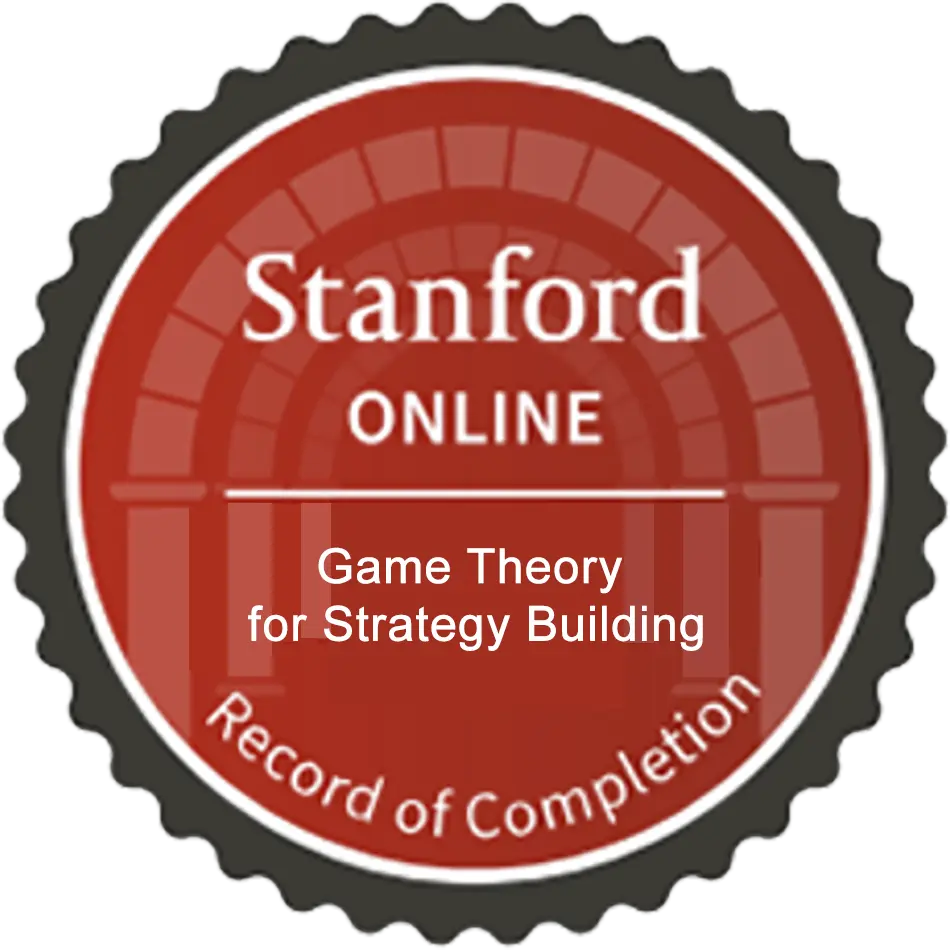 Stanford-GT – Game Theory for Strategy Building Stanford-GT – Game Theory for Strategy Building