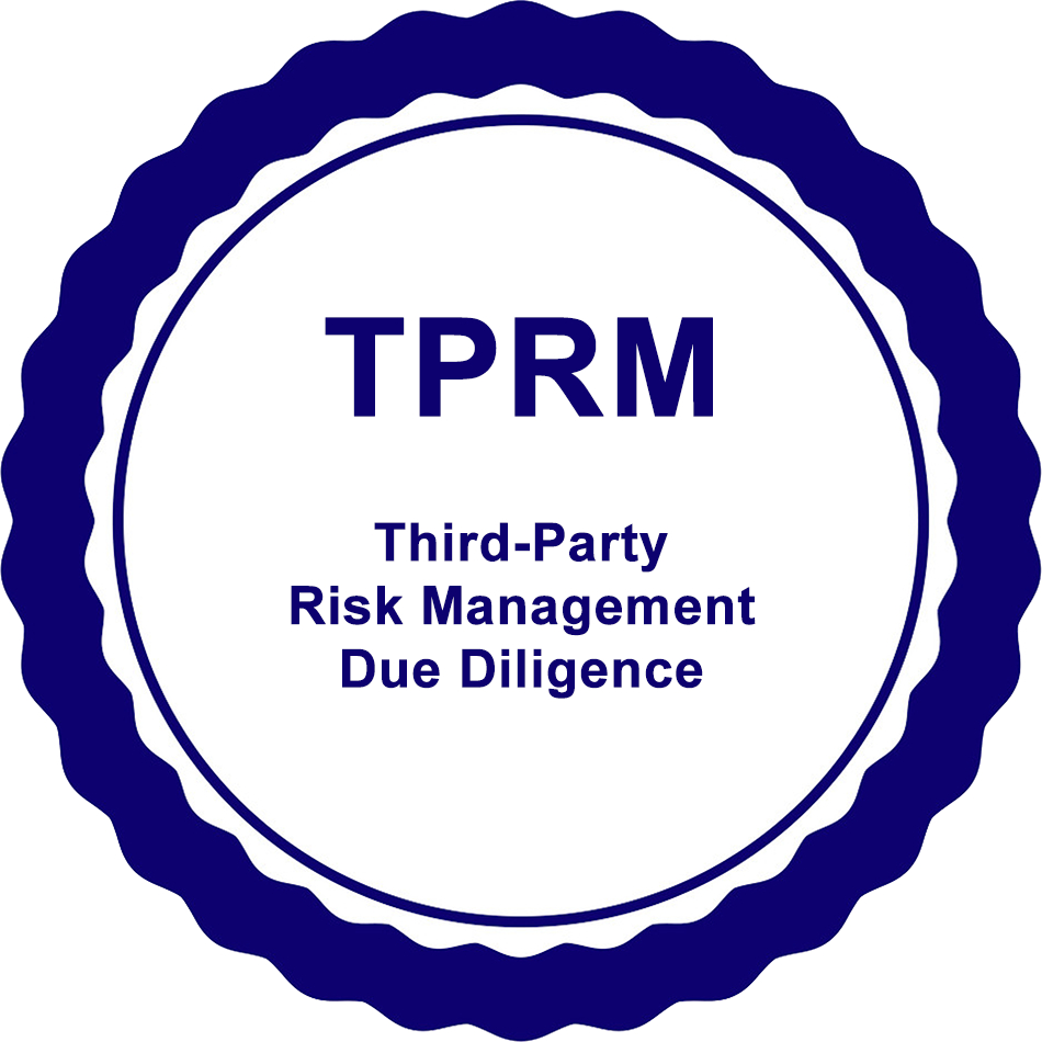 The Third-Party Risk Management Due Diligence (TPRM) certification confirms the ability to assess third-party risks by reviewing contracts, financials, security, and operational practices to ensure effective due diligence and risk mitigation.